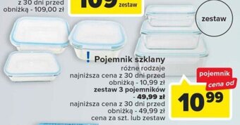Carrefour Pojemnik szklany oferta