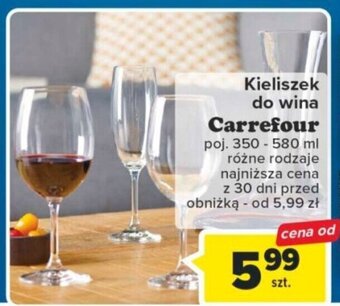 Carrefour Kieliszek do wina oferta