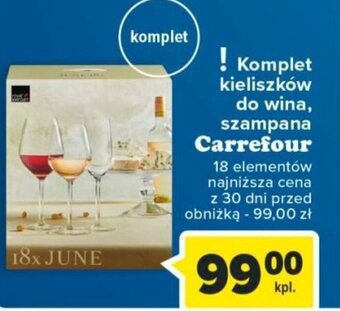 Komplet kieliszków do wina, szampana