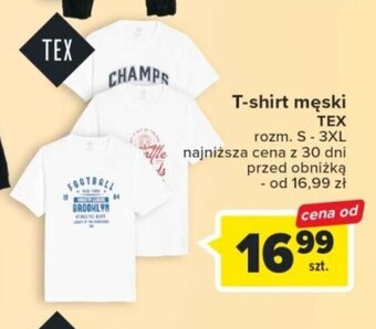 Carrefour T-shirt męski TEX oferta