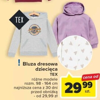 Carrefour Bluza dresowa dziecięca TEX oferta