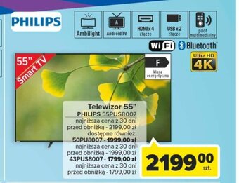 Carrefour Telewizor 55" PHILIPS 55PUS8007 oferta
