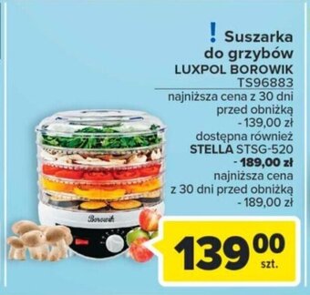 Carrefour Suszarka do grzybów LUXPOL BOROWIK oferta