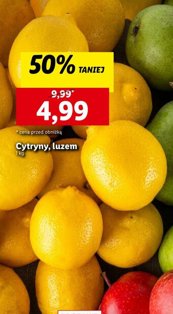 Lidl Cytryny, luzem 1 kg oferta