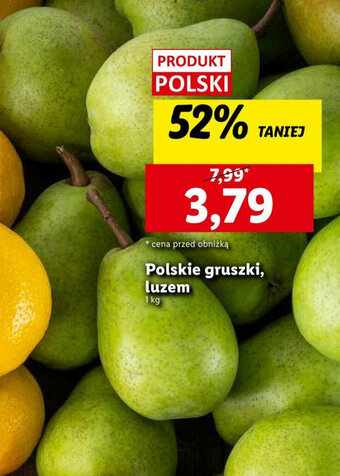 Lidl Polskie gruszki, luzem 1 kg oferta
