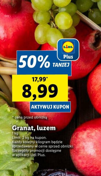 Lidl Granat, luzem 1 kg oferta