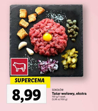 Lidl Tatar wołowy, ekstra 150 g oferta