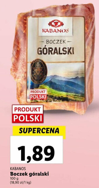Lidl Boczek góralski 100 g oferta