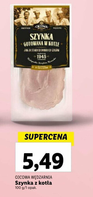 Lidl Szynka z kotła 100 g/1 opak. oferta