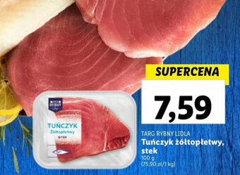 Lidl Tuńczyk żółtopłetwy, stek 100 g oferta