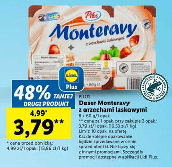 Lidl Deser Monteravy z orzechami laskowymi 6 x 60 g oferta