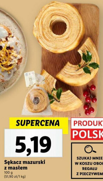 Lidl Sękacz mazurski z masłem 100 g oferta