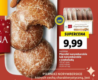 Lidl Pierniki norymberskie lub norymberskie z czekoladą 300 g oferta