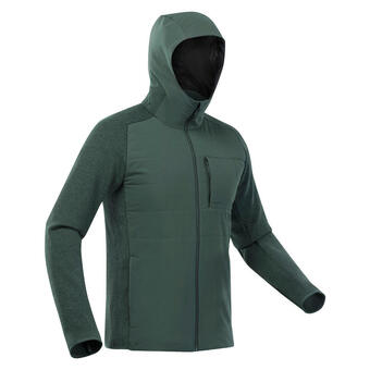 Decathlon Bluza turystyczna męska z kapturem quechua nh500 hybrydowa oferta