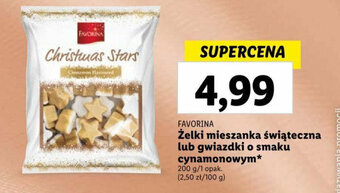 Lidl Żelki mieszanka świąteczna lub gwiazdki o smaku cynamonowym 200 g oferta