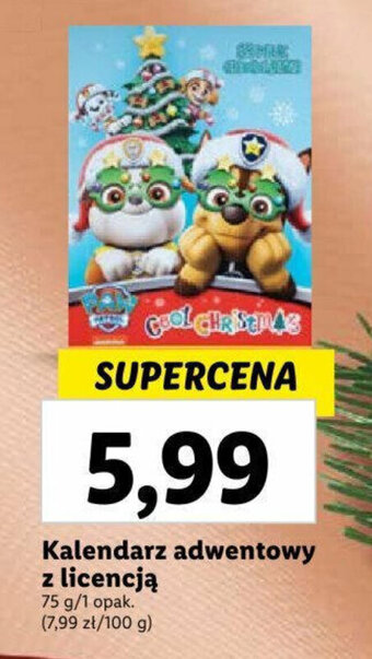 Lidl Kalendarz adwentowy z licencją 75 g oferta