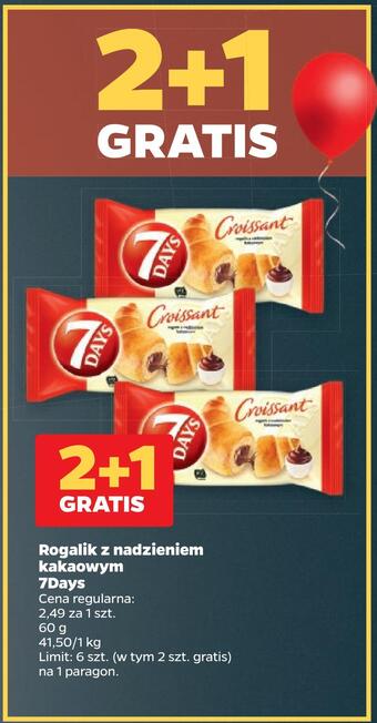 Netto Rogalik z nadzieniem kakaowym 7days oferta