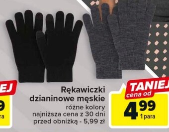 Carrefour Rękawiczki męskie oferta