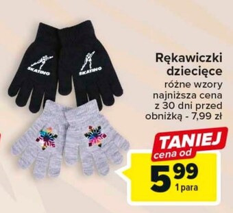 Carrefour Rękawiczki dziecięce oferta
