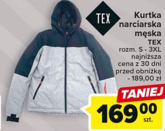 Carrefour Kurtka narciarska męska tex oferta
