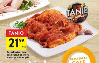 Intermarche Boczek wieprzowy bez kości bez skóry w marynacie na grill 1kg oferta