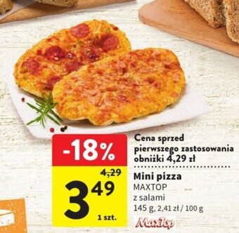 Intermarche Mini pizza MAXTOP 145g oferta