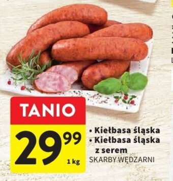 Intermarche Kiełbasa śląska/Kiełbasa śląska z serem SKARBY WĘDZARNI 1kg oferta