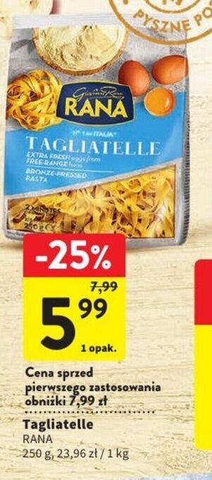 Intermarche Tagliatelle RANA 250g oferta