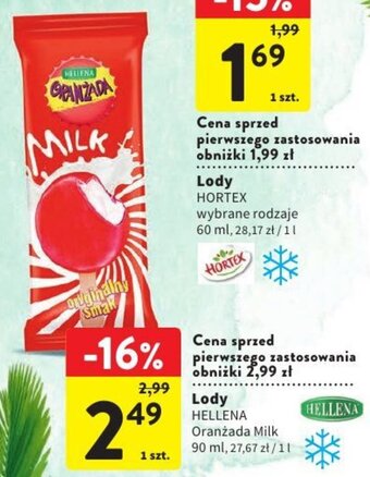 Intermarche Lody HELLENA 90ml oferta