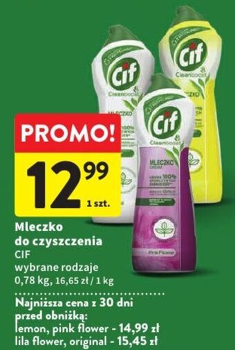 Intermarche Mleczko do czyszczenia CIF 0,78 kg oferta