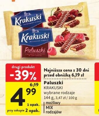 Intermarche Paluszki KRAKUSKI 144g oferta