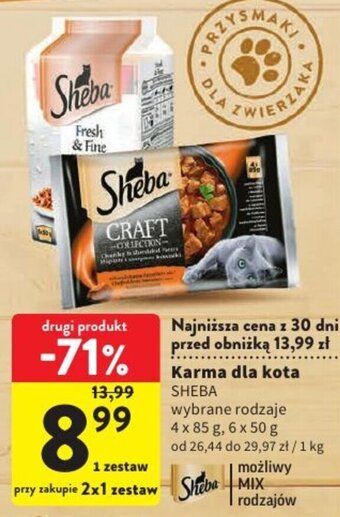 Intermarche Karma dla kota SHEBA 4x85g oferta