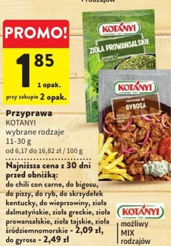 Intermarche Przyprawa KOTANYI 11-30g oferta