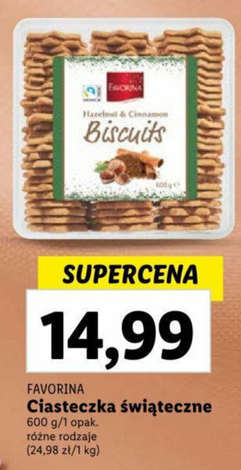 Lidl Ciasteczka świąteczne 600 g oferta