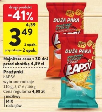 Intermarche Prażynki ŁAPSY 110g oferta