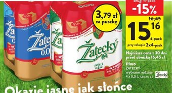 Intermarche Piwo ŽATECKÝ 4x0,5l oferta