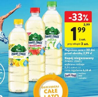 Intermarche Napój niegazowany ŻYWIEC ZDRÓJ 0,5l oferta