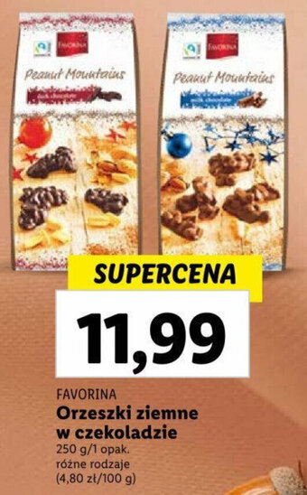 Lidl Orzeszki ziemne w czekoladzie 250 g oferta
