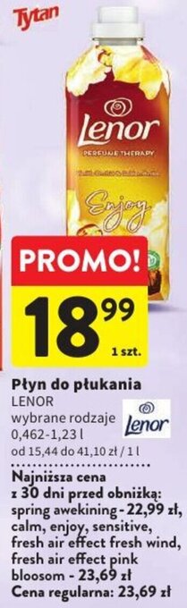 Intermarche Płyn do płukania LENOR 0,462-1,23l oferta