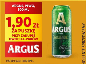 Lidl ARGUS, PIWO, 500 ML oferta