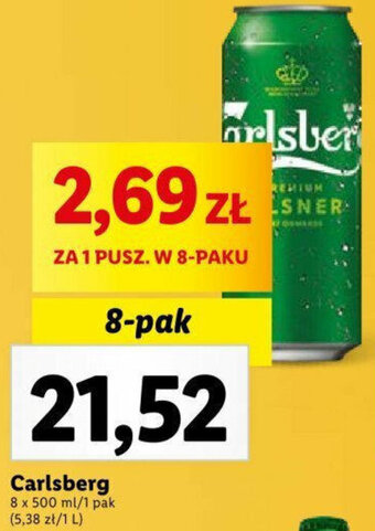 Lidl Carlsberg 8 x 500 ml oferta