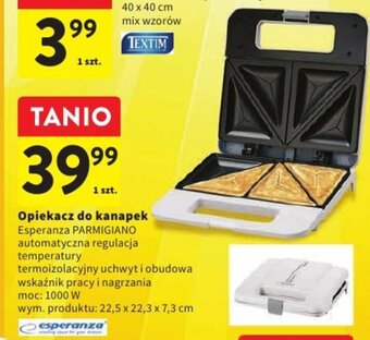 Intermarche Opiekacz do kanapek Esperanza PARMIGIANO oferta