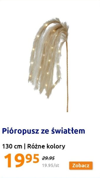 Action Pióropusz ze światłem 130 cm oferta