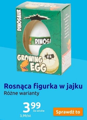 Action Rosnąca figurka w jajku oferta