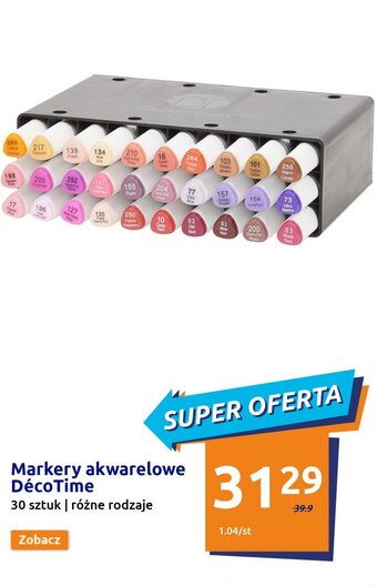 Action Markery akwarelowe Déco Time 30 szt. oferta