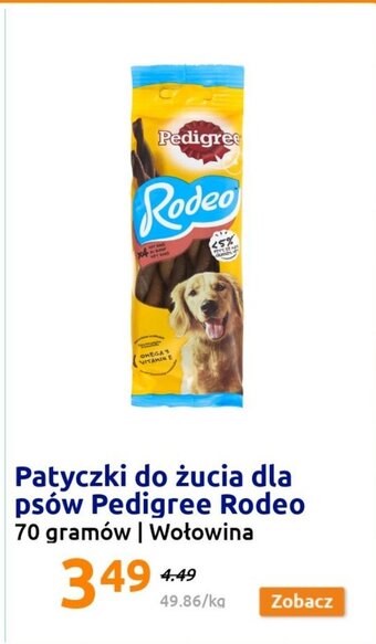 Action Patyczki do żucia dla psów Pedigree Rodeo 70 g oferta