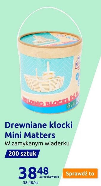 Action Drewniane klocki Mini Matters oferta