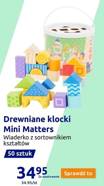 Action Drewniane klocki Mini Matters oferta
