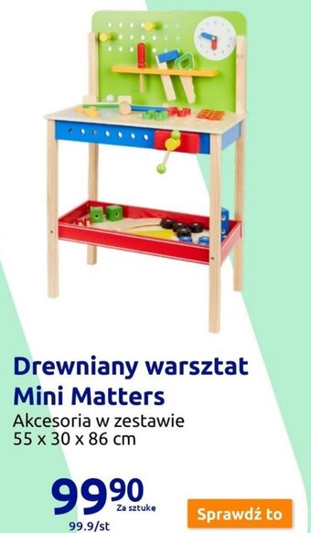 Action Drewniany warsztat Mini Matters oferta