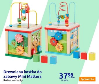 Action Drewniana kostka do zabawy Mini Matters oferta